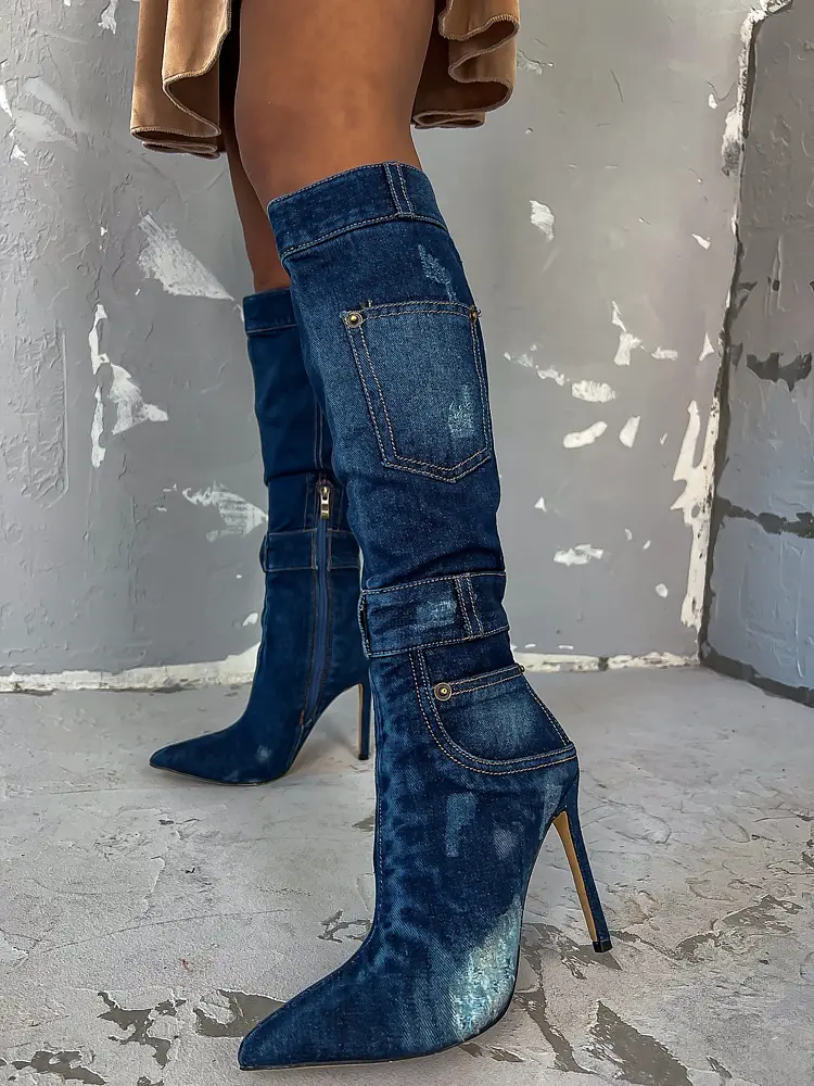 Extravagáns hosszú csizma VALENTINA - next