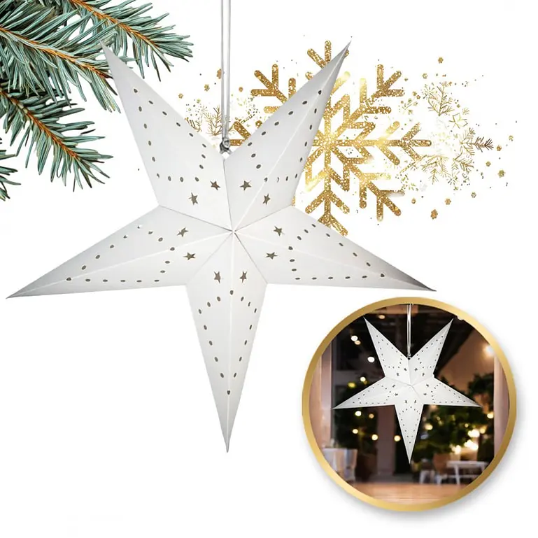 Nagy karácsonyi papírcsillag 3D - 45 cm - next