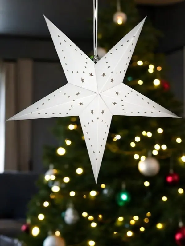 Nagy karácsonyi papírcsillag 3D - 45 cm