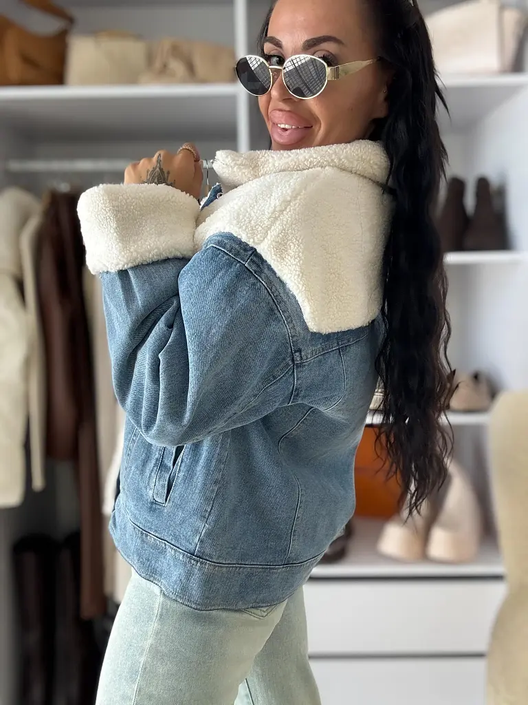 Extravagáns prémium farmerkabát LELITA - next