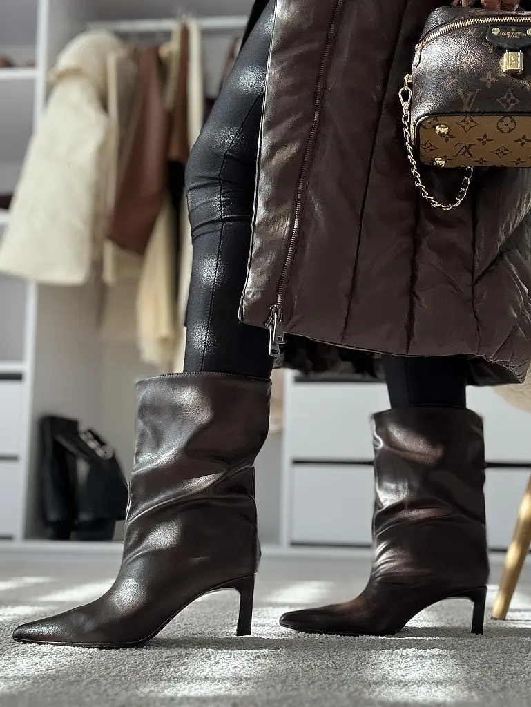 Barna női csizma NIKIA