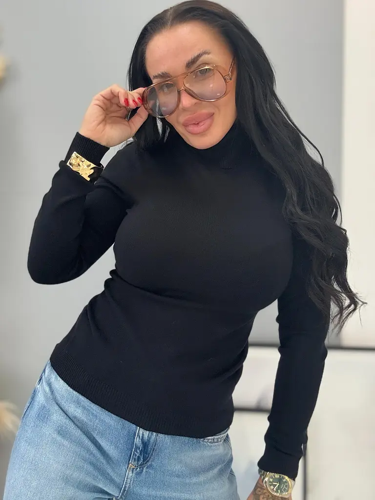 Garbós basic pulóver JASNIRA