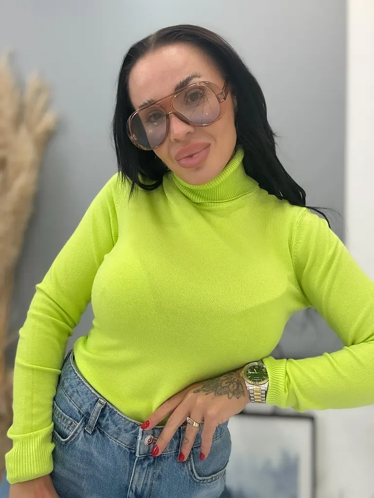 Garbós basic pulóver JASNIRA