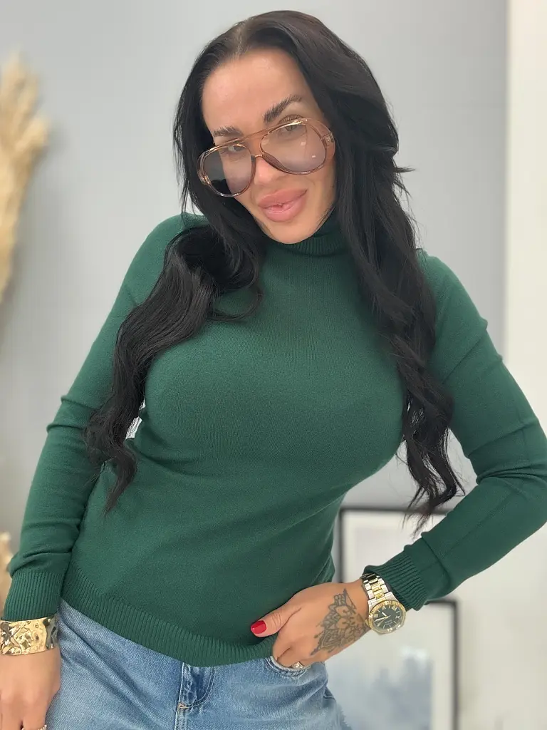 Garbós basic pulóver JASNIRA