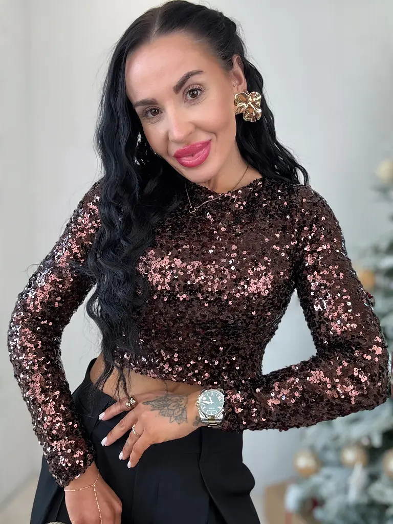 Flitteres női blúz ZARINA - next