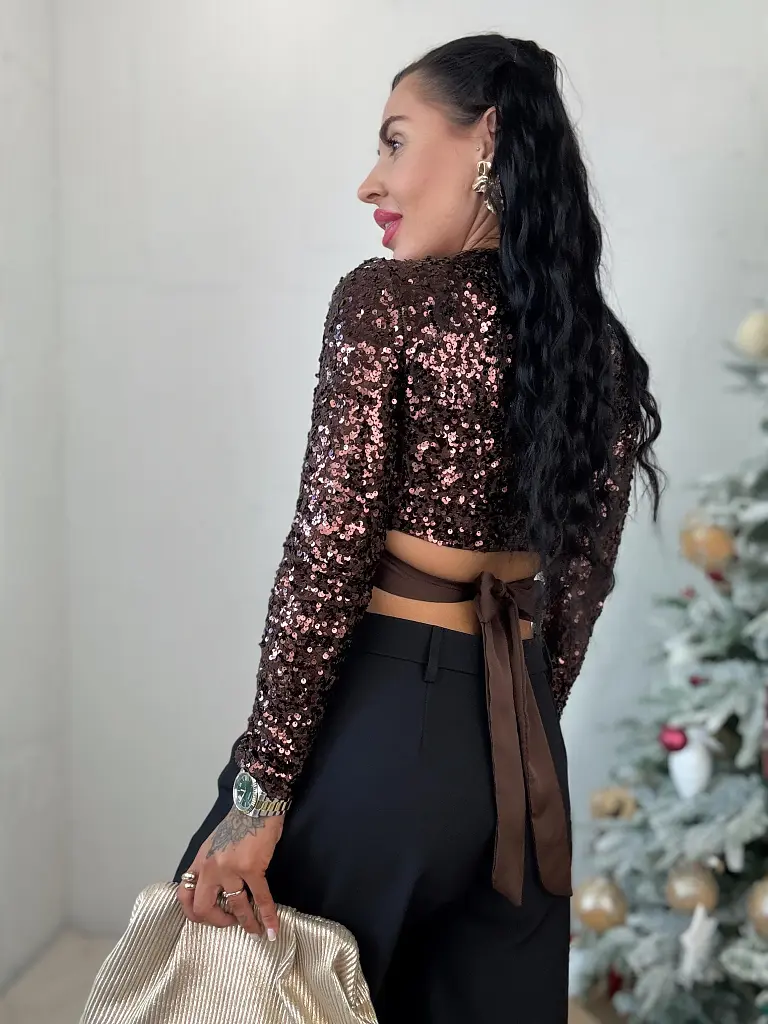 Flitteres női blúz ZARINA