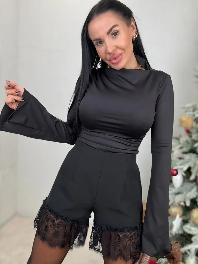 Fekete sort csipkével JALIRA - next