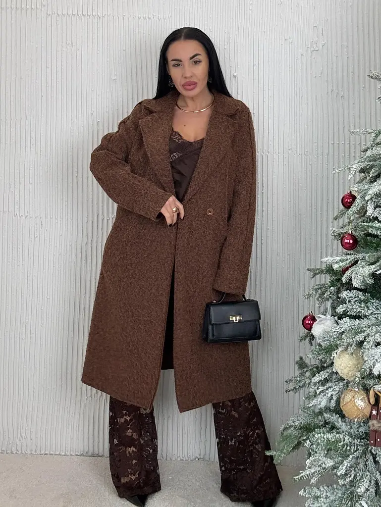 Hosszú csomózott kabát LYSARA - next