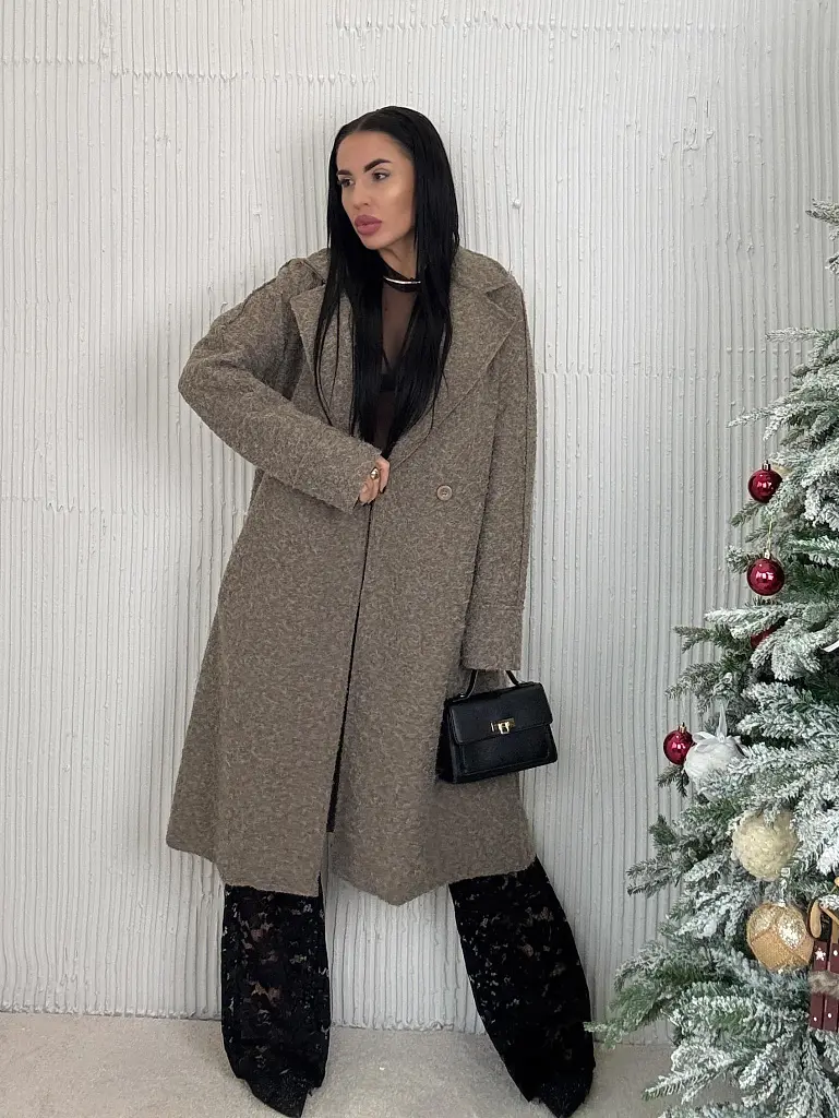 Hosszú csomózott kabát LYSARA - next