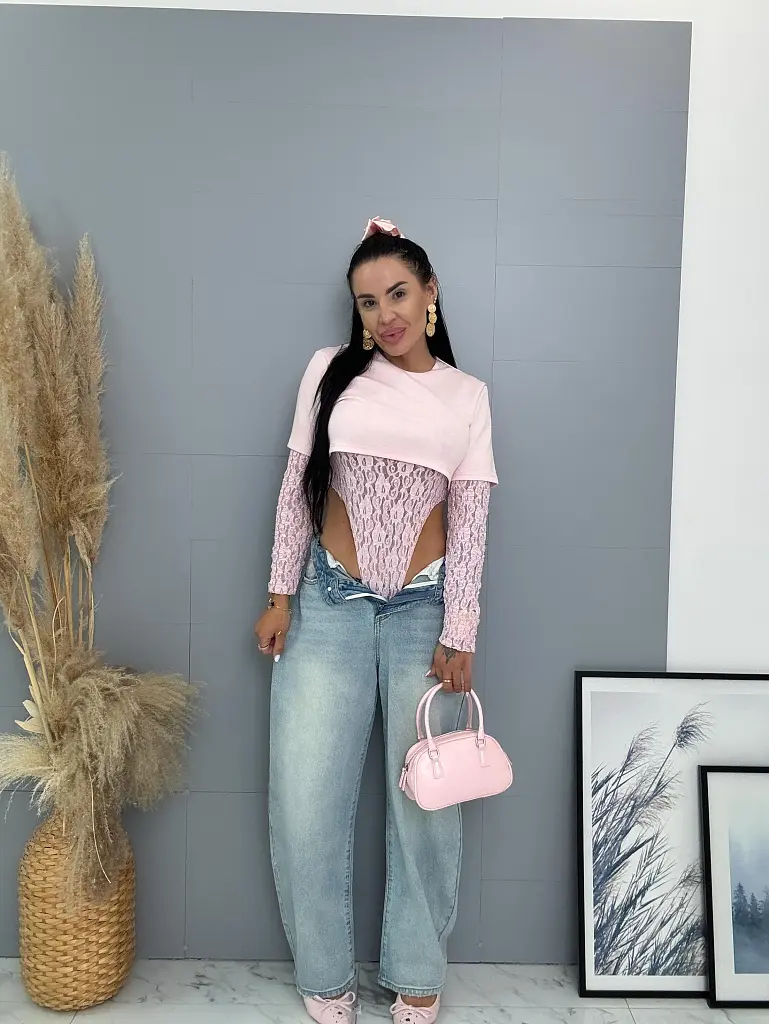 Női csipkés body trikóval MARQETA - next