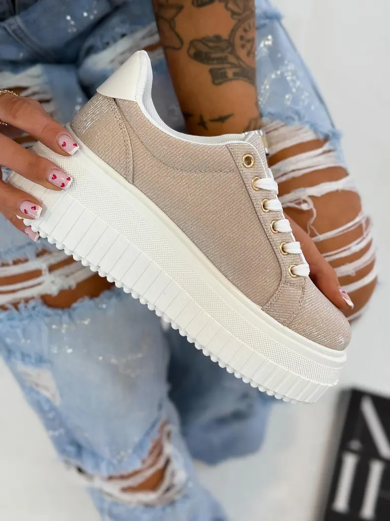 Csillogós platformos sportcipő NERIDA - next