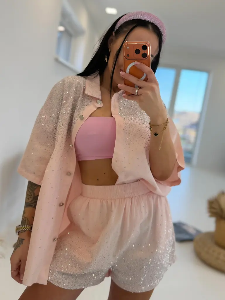 Kövekkel díszített elegáns farmer szett ERICA