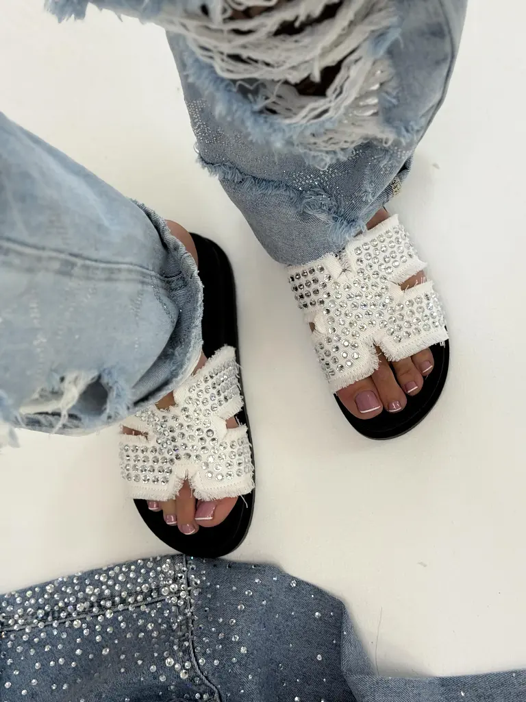 Női papucs kövekkel díszítve SIDONA - next
