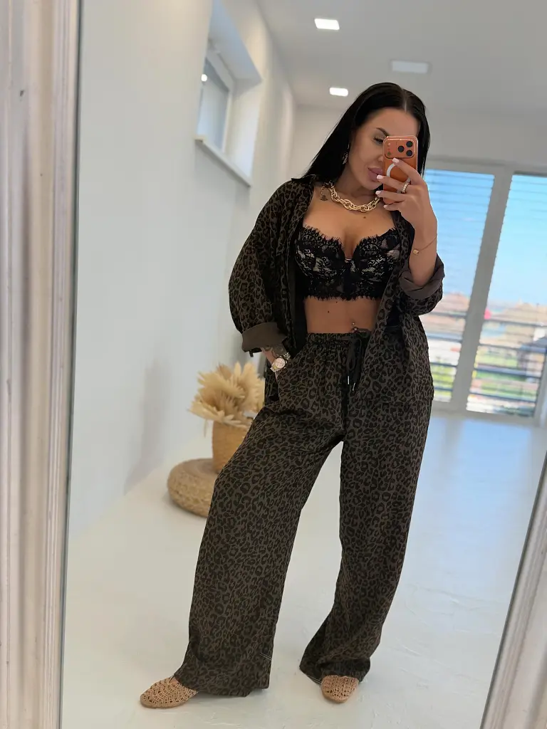 Kétrészes szett leopárdmintával ALBA