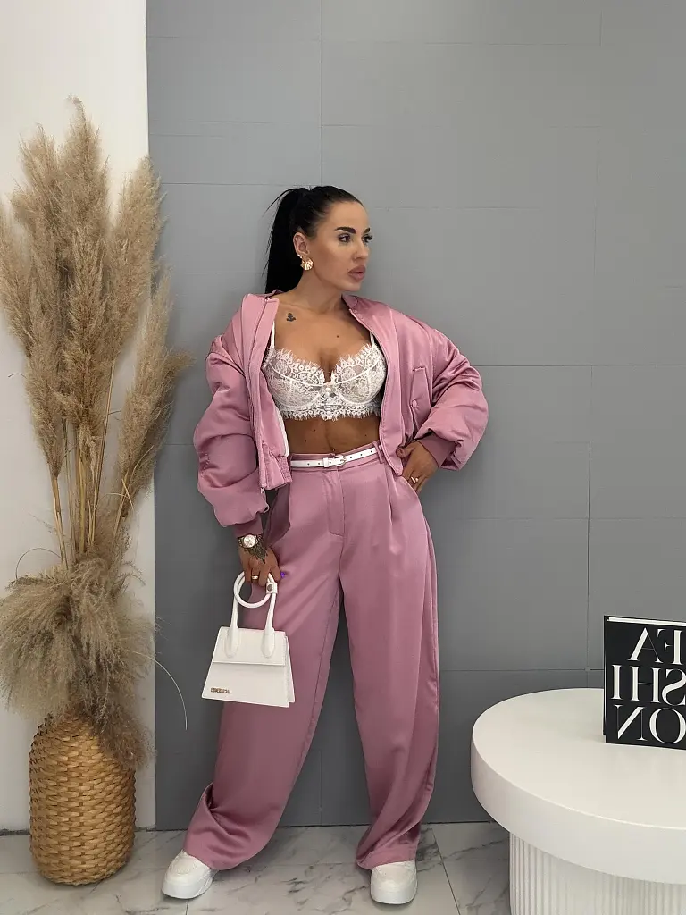 Szatén palazzo nadrág PARAMIO