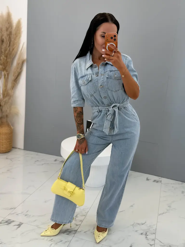 Rövid ujjú farmer overál NICE - next