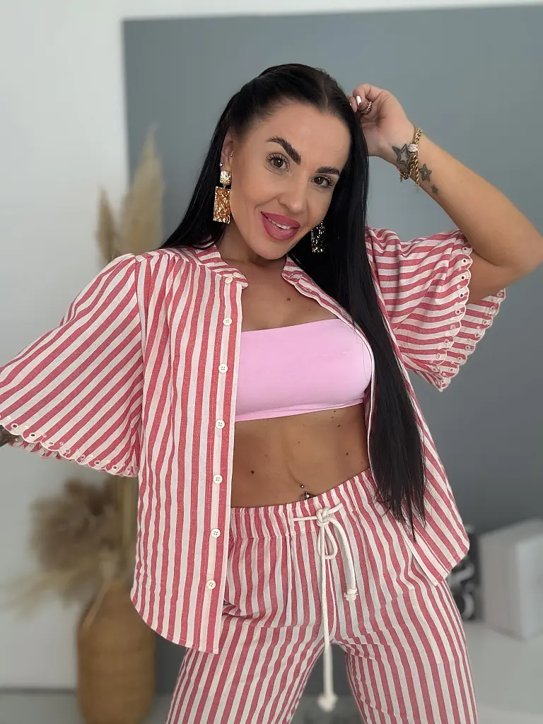 Női kétrészes csíkos szett STRIPED - next
